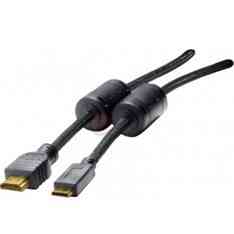 Cable Mini Hdmi A Hdmi Conexion Oro 10m Negro